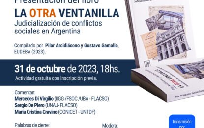 Presentación del libro «La otra ventanilla…», 31 de octubre 18hs. por Zoom