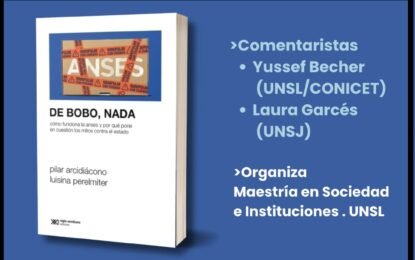 Jueves 21 de noviembre a las 19 h por Zoom. Presentación virtual del libro «De bobo, nada…».