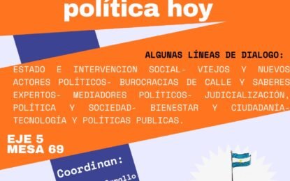 XVI Jornadas de sociología. Se reciben resúmenes del 2 de junio al 22 de agosto.