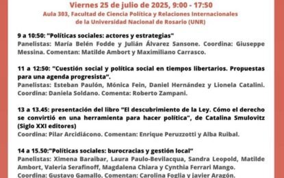 Simposio «Estado y políticas sociales. Debates estructurales y agenda reciente» en el XVII Congreso Nacional de Ciencia Política.