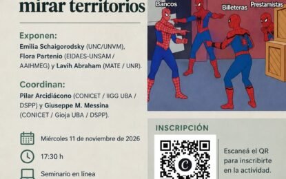 11 de noviembre, segundo encuentro del Ciclo «Vivir en deuda».